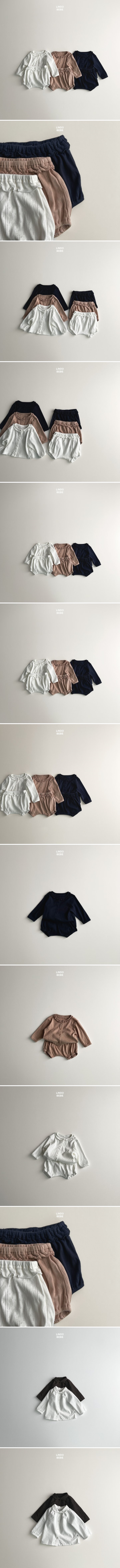 Lindo - Korean Baby Fashion - #babygirlfashion - Bebe Frill Eyelet Bloomers