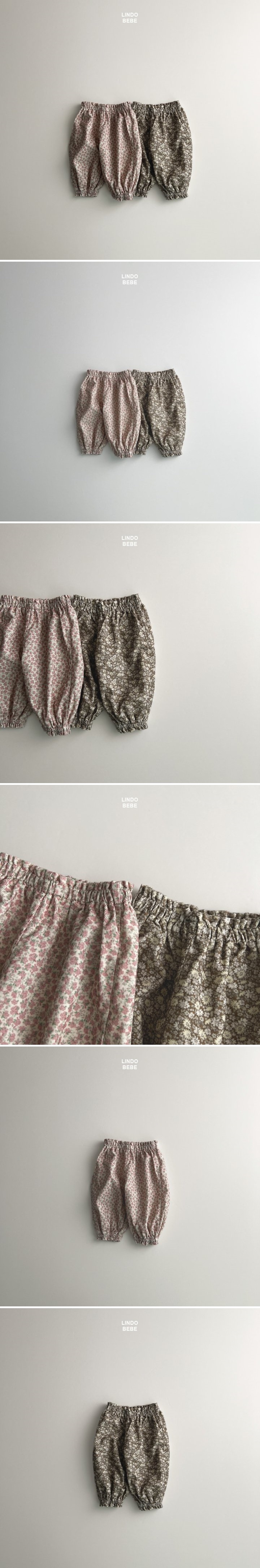 Lindo - Korean Baby Fashion - #babygirlfashion - Bebe Flower Corduroy Jogger Pants
