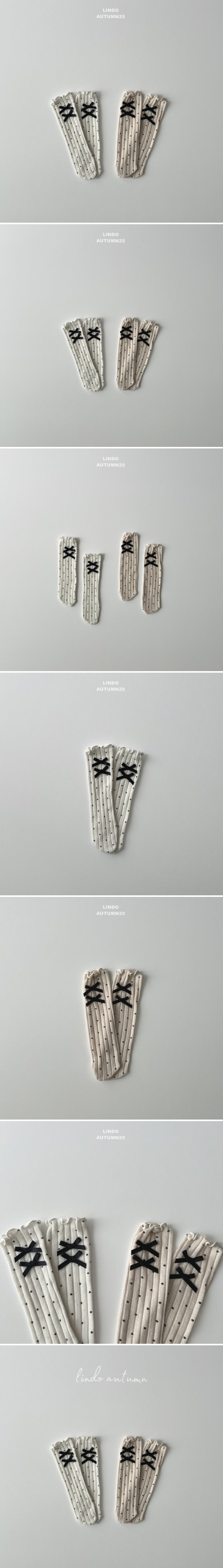 Lindo - Korean Baby Fashion - #babyootd - Knit Dot Socks - 2