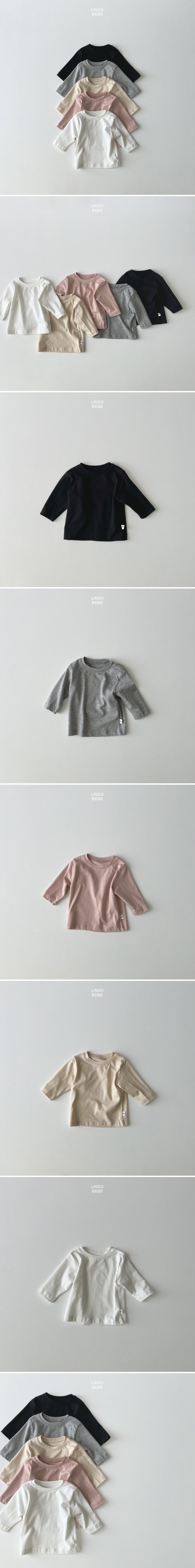 Lindo - Korean Baby Fashion - #babywear - Bebe Simple Tee