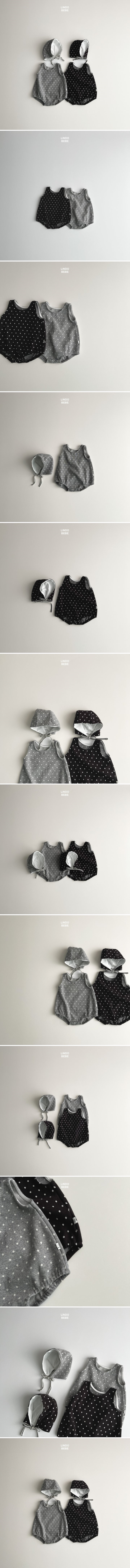 Lindo - Korean Baby Fashion - #onlinebabyshop - Bebe Polka Dot Suit