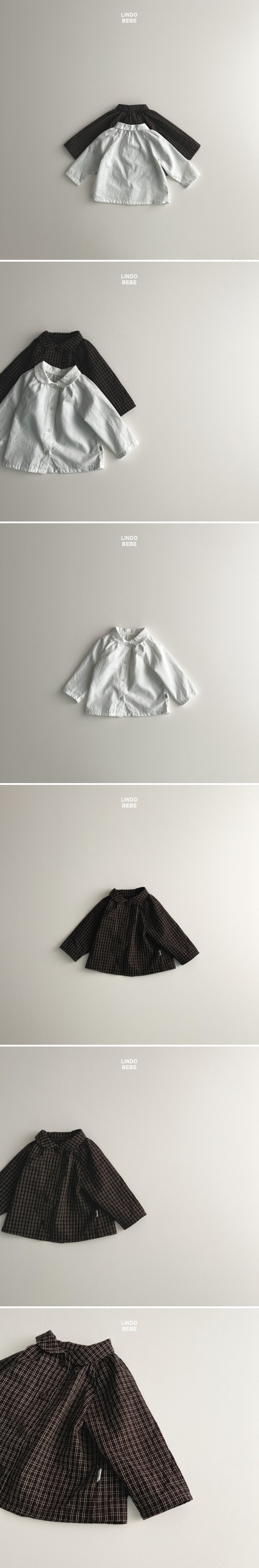 Lindo - Korean Baby Fashion - #onlinebabyshop - Bebe Small Collar Blouse