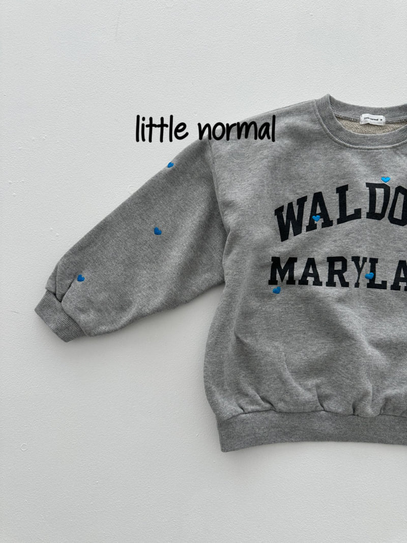 Little Normal - Korean Children Fashion - #childofig - Heart Embroidery Sweatshirt - 11