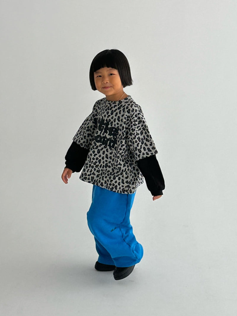 Little Normal - Korean Children Fashion - #childofig - Leopard Layered Tee - 5