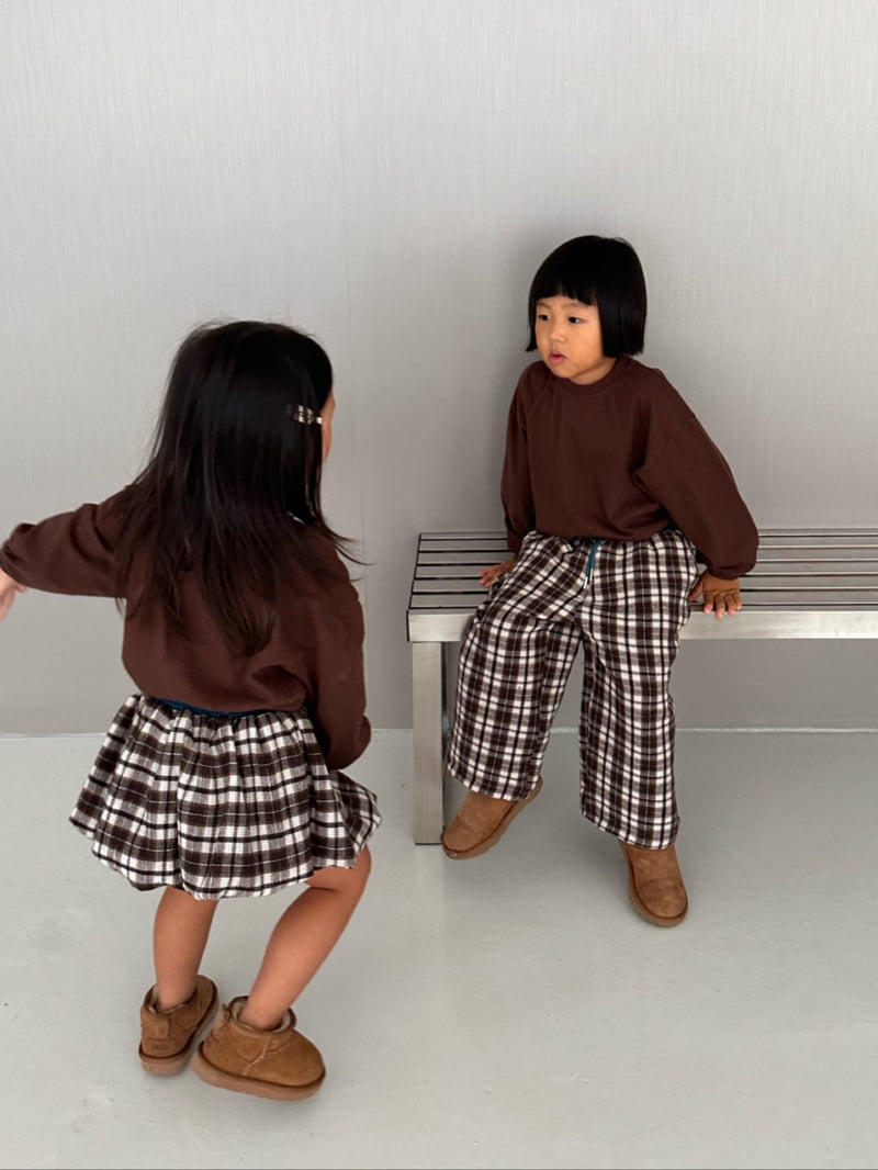 Little Normal - Korean Children Fashion - #childofig - Check Pumpkin Skirt - 3