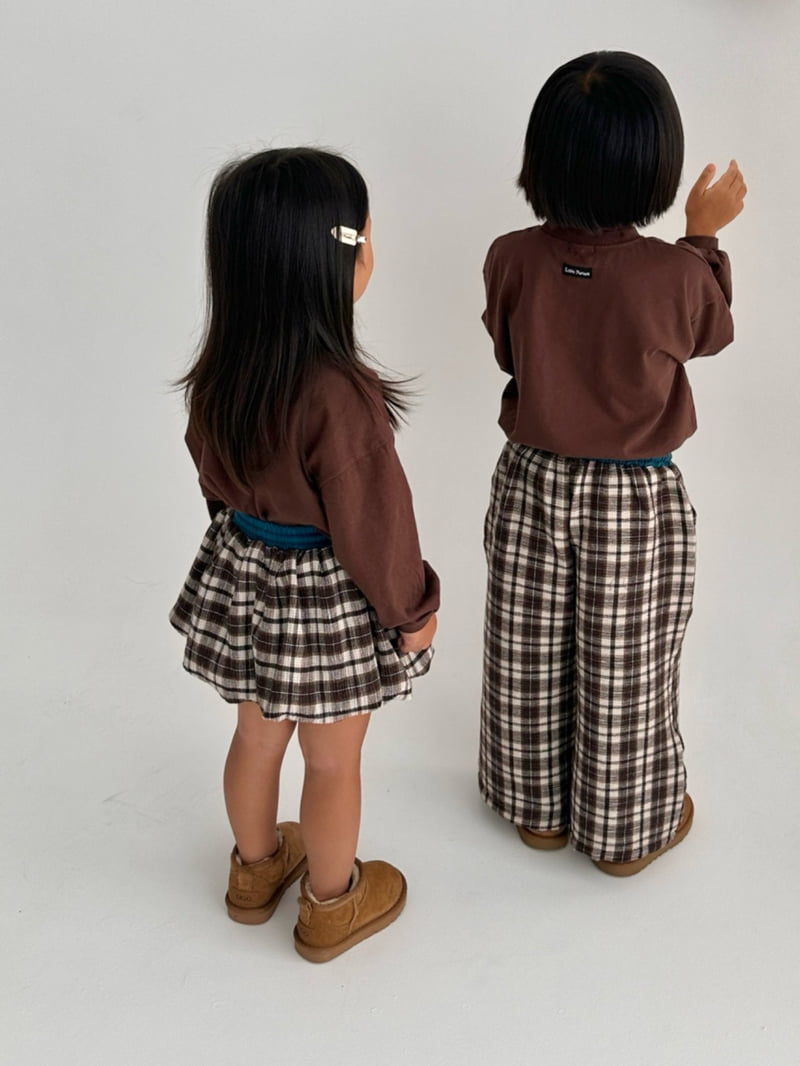 Little Normal - Korean Children Fashion - #designkidswear - Check Pumpkin Skirt - 5
