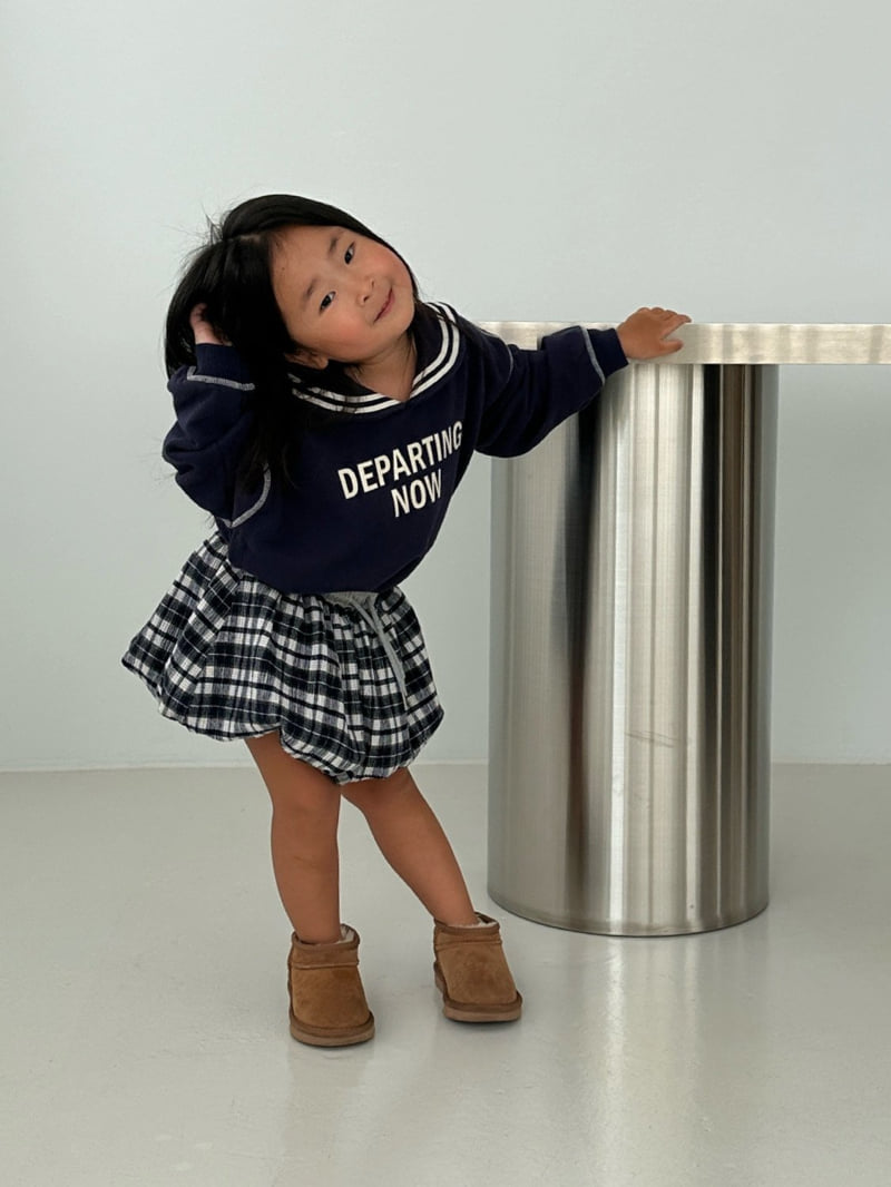 Little Normal - Korean Children Fashion - #discoveringself - Check Pumpkin Skirt - 6