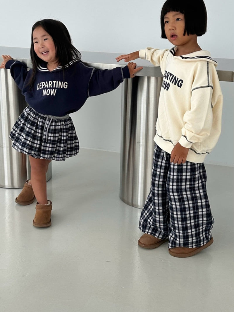 Little Normal - Korean Children Fashion - #kidsshorts - Check Pumpkin Skirt - 8