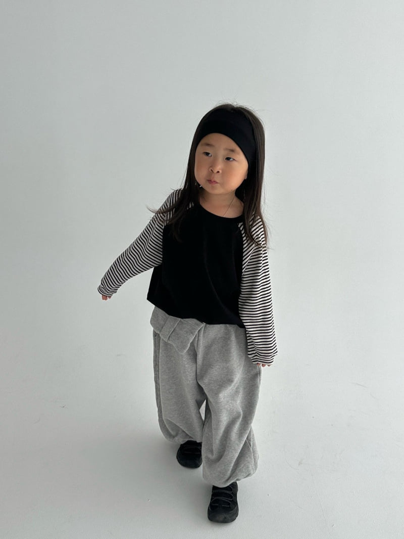 Little Normal - Korean Children Fashion - #fashionkids - Belt Pocket Pants - 4