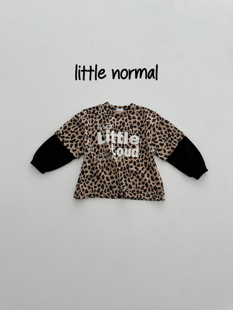 Little Normal - Korean Children Fashion - #kidsstore - Leopard Layered Tee - 11