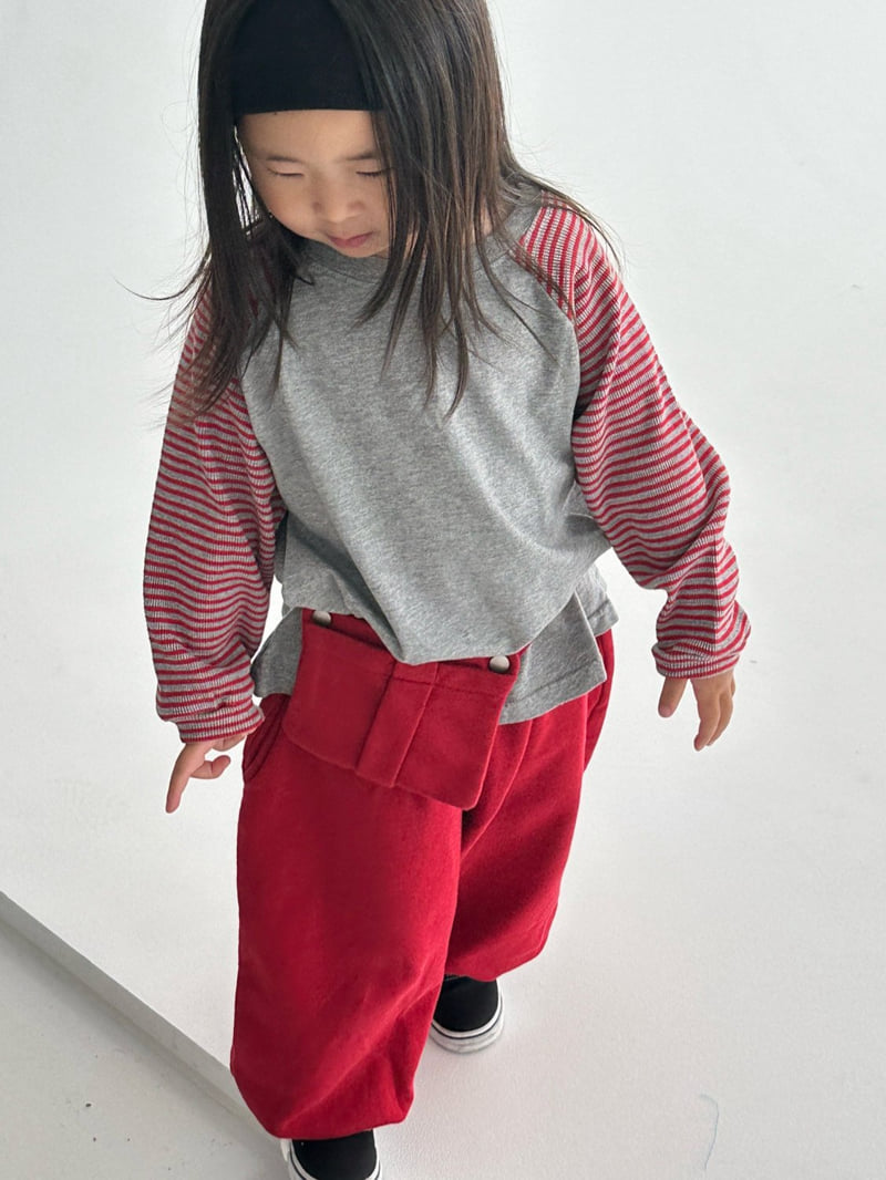 Little Normal - Korean Children Fashion - #kidsstore - Belt Pocket Pants - 5