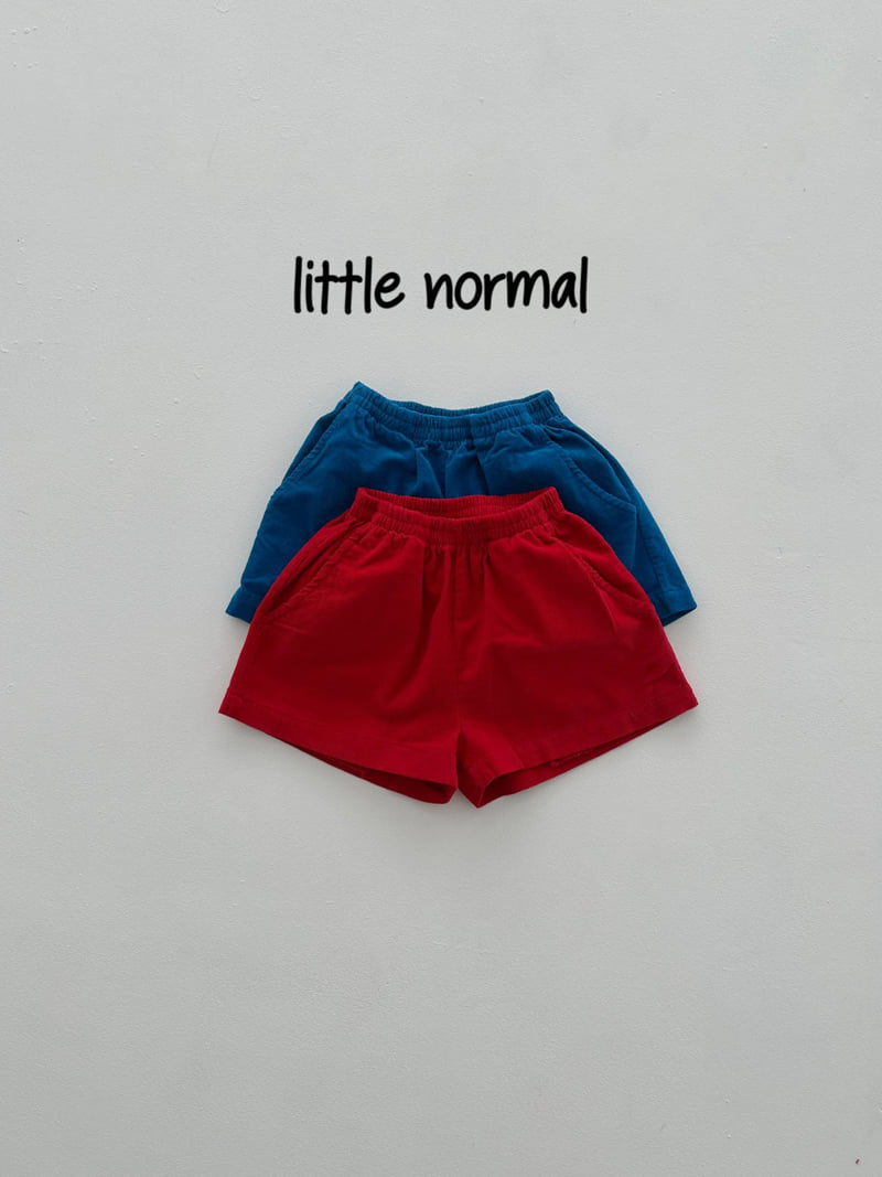 Little Normal - Korean Children Fashion - #kidzfashiontrend - Corduroy Short Pants