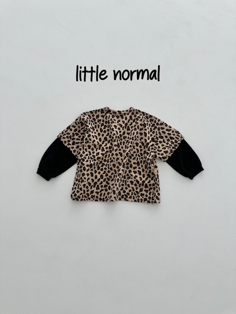 Little Normal - Korean Children Fashion - #kidzfashiontrend - Leopard Layered Tee - 12