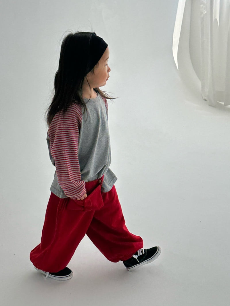 Little Normal - Korean Children Fashion - #kidzfashiontrend - Belt Pocket Pants - 6