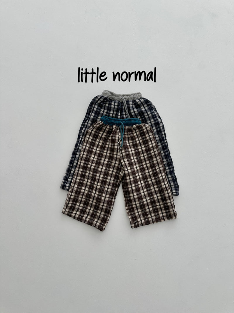 Little Normal - Korean Children Fashion - #kidzfashiontrend - Check Color Pants