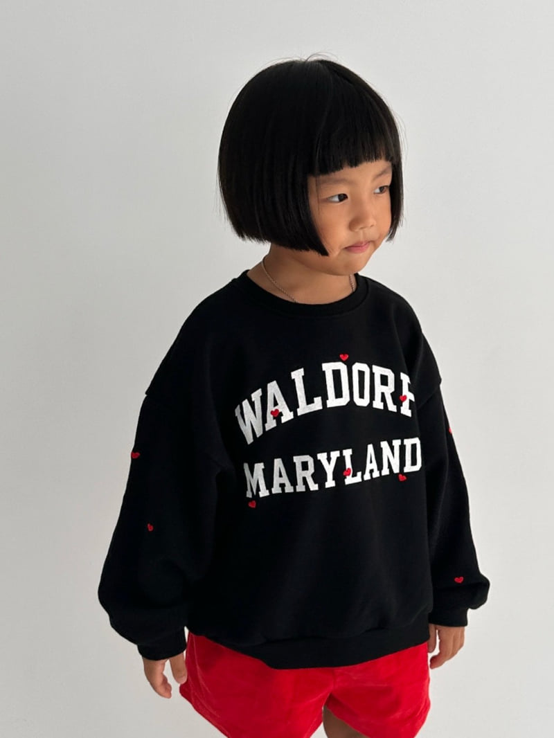 Little Normal - Korean Children Fashion - #Kfashion4kids - Heart Embroidery Sweatshirt - 4