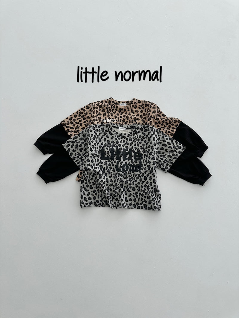 Little Normal - Korean Children Fashion - #prettylittlegirls - Leopard Layered Tee