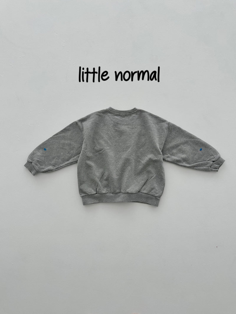 Little Normal - Korean Children Fashion - #stylishchildhood - Heart Embroidery Sweatshirt - 10