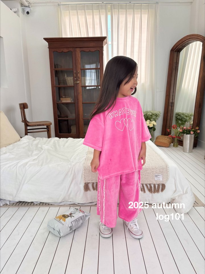 Log101 - Korean Children Fashion - #Kfashion4kids - Lace Velour Pants - 2