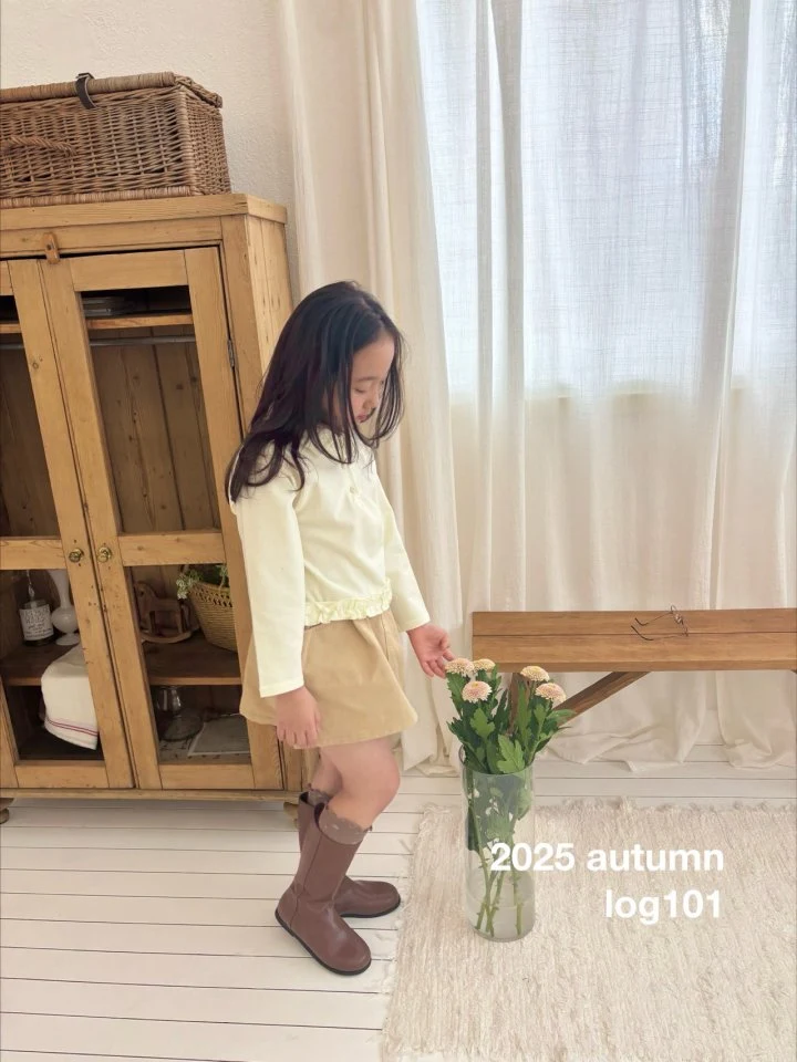 Log101 - Korean Children Fashion - #childofig - Frill Collar Tee - 10