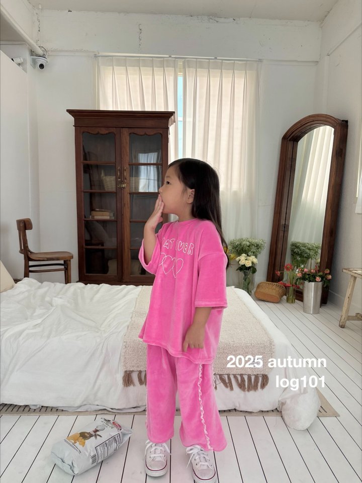 Log101 - Korean Children Fashion - #childofig - Lace Velour Pants - 8