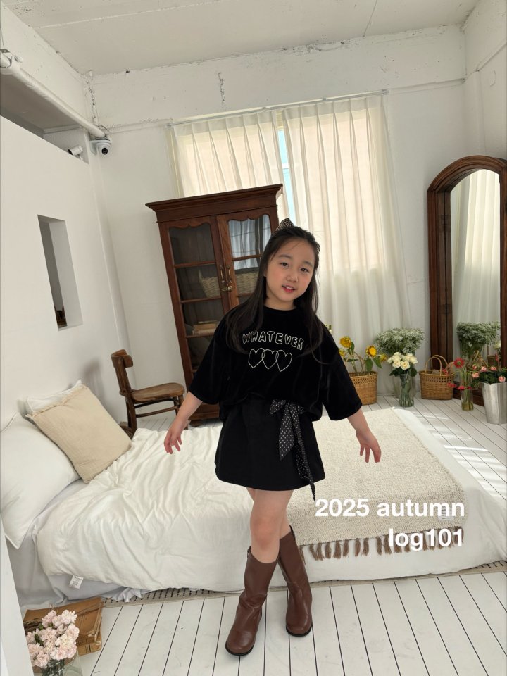 Log101 - Korean Children Fashion - #childrensboutique - Ever Velour Tee - 3