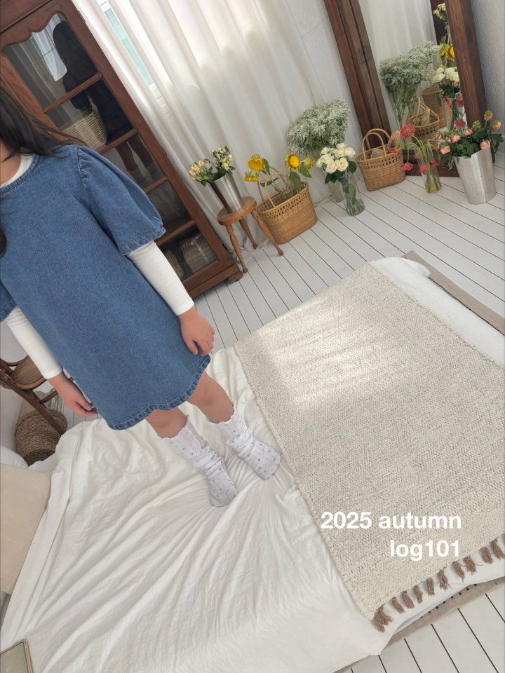 Log101 - Korean Children Fashion - #childrensboutique - Denim Shirring One-piece - 8