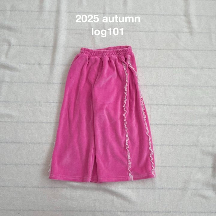 Log101 - Korean Children Fashion - #discoveringself - Lace Velour Pants - 11