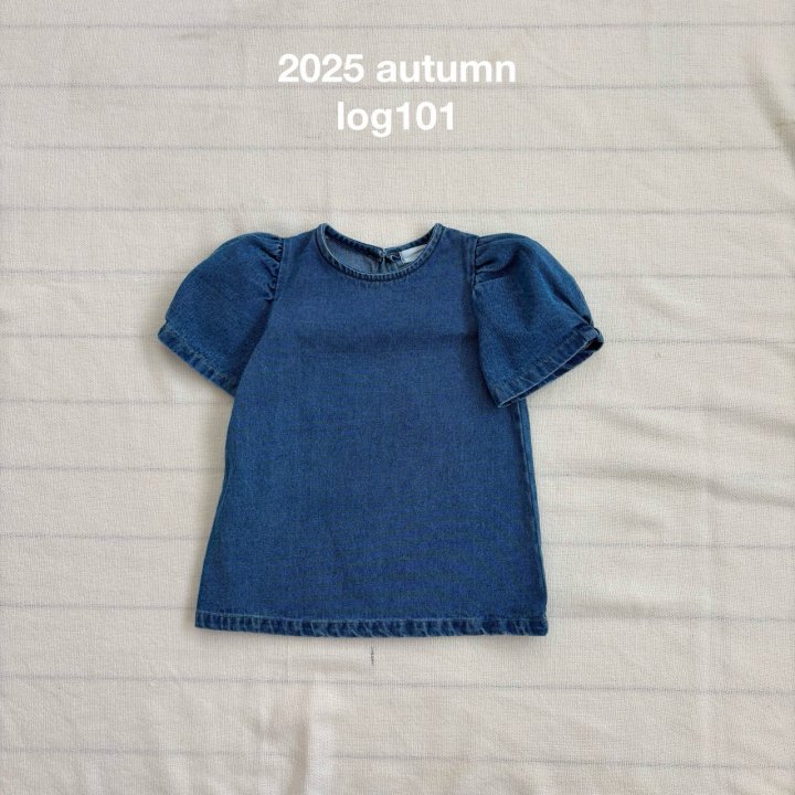 Log101 - Korean Children Fashion - #discoveringself - Denim Shirring One-piece - 10