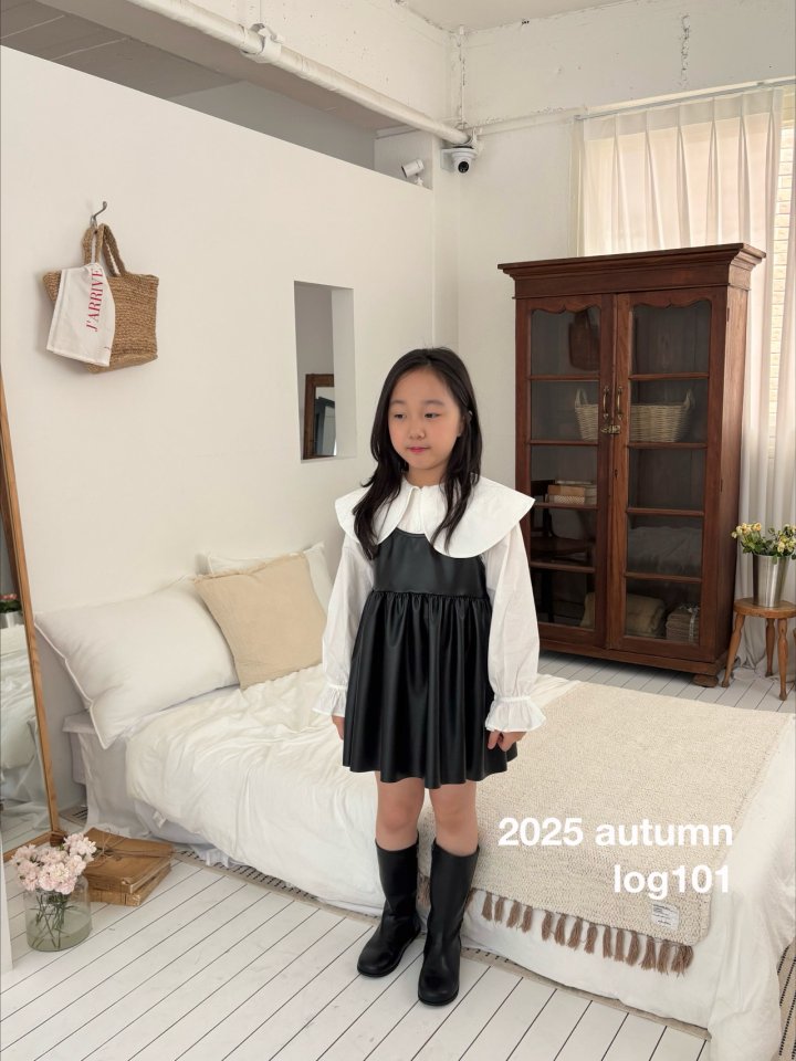 Log101 - Korean Children Fashion - #fashionkids - Big Collar Jennie Blouse - 3