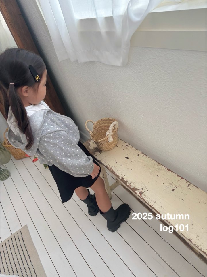 Log101 - Korean Children Fashion - #kidsshorts - Dot Hoodie Zip-up - 10