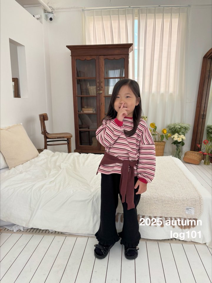 Log101 - Korean Children Fashion - #kidsshorts - Stripe Sweatshirt - 3