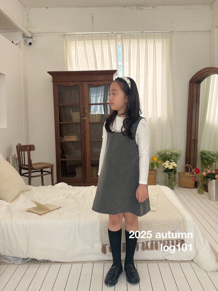 Log101 - Korean Children Fashion - #kidsstore - Tiny Dot One-piece - 3