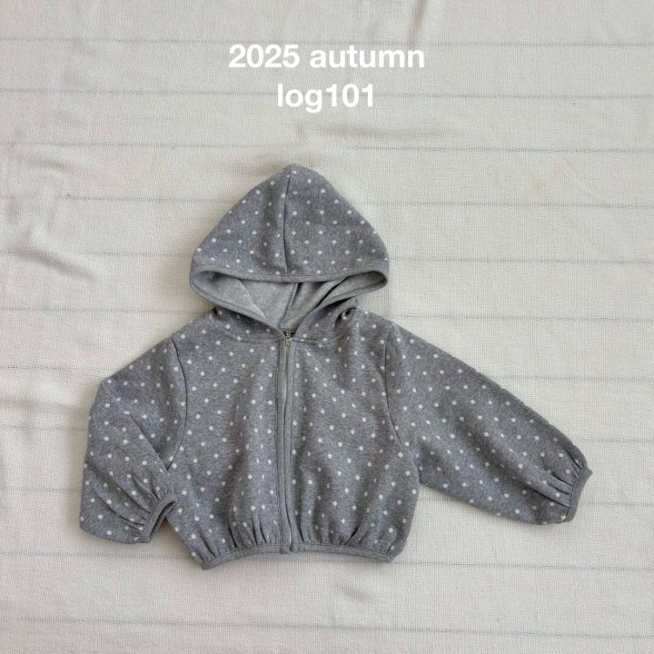 Log101 - Korean Children Fashion - #kidsstore - Dot Hoodie Zip-up - 11