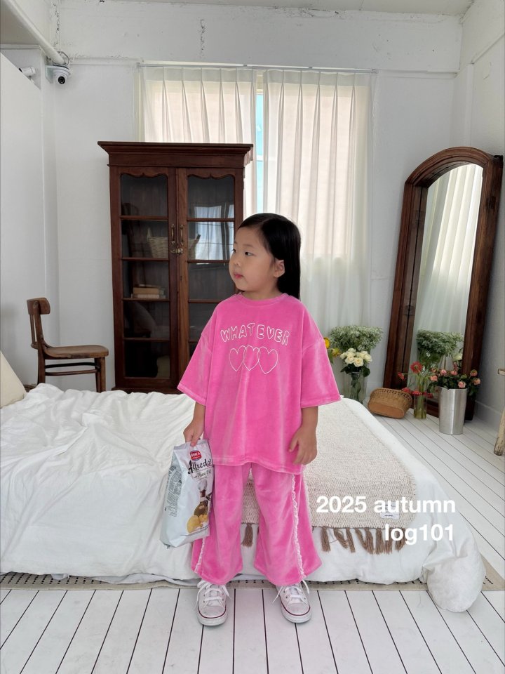 Log101 - Korean Children Fashion - #kidzfashiontrend - Lace Velour Pants
