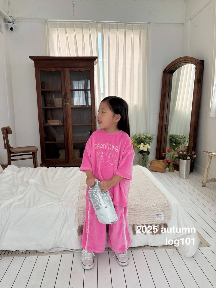 Log101 - Korean Children Fashion - #littlefashionista - Lace Velour Pants - 3