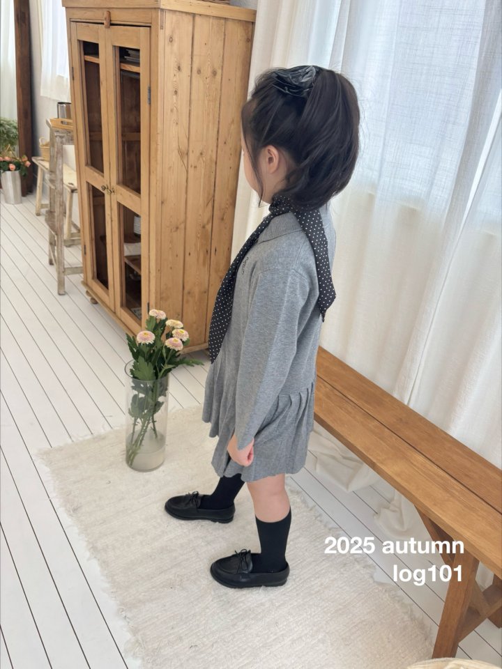 Log101 - Korean Children Fashion - #magicofchildhood - Knit Collar One-piece - 12
