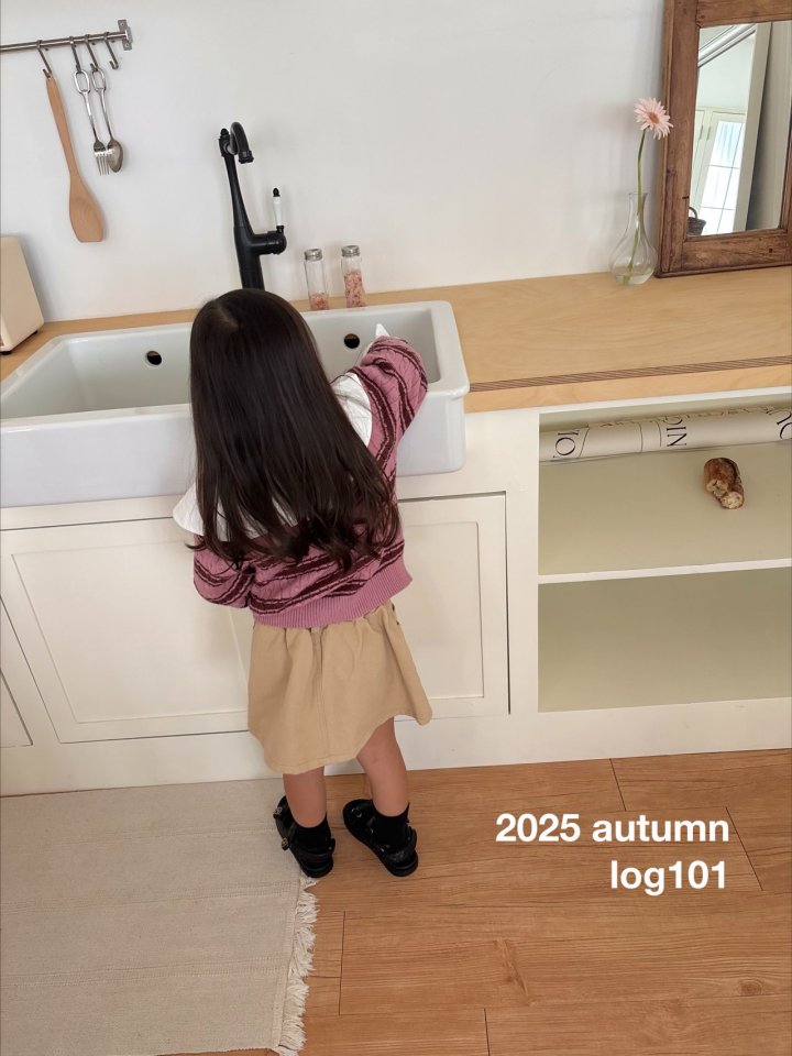 Log101 - Korean Children Fashion - #magicofchildhood - Bi Stripe Knit Set (Scarf Included) - 4