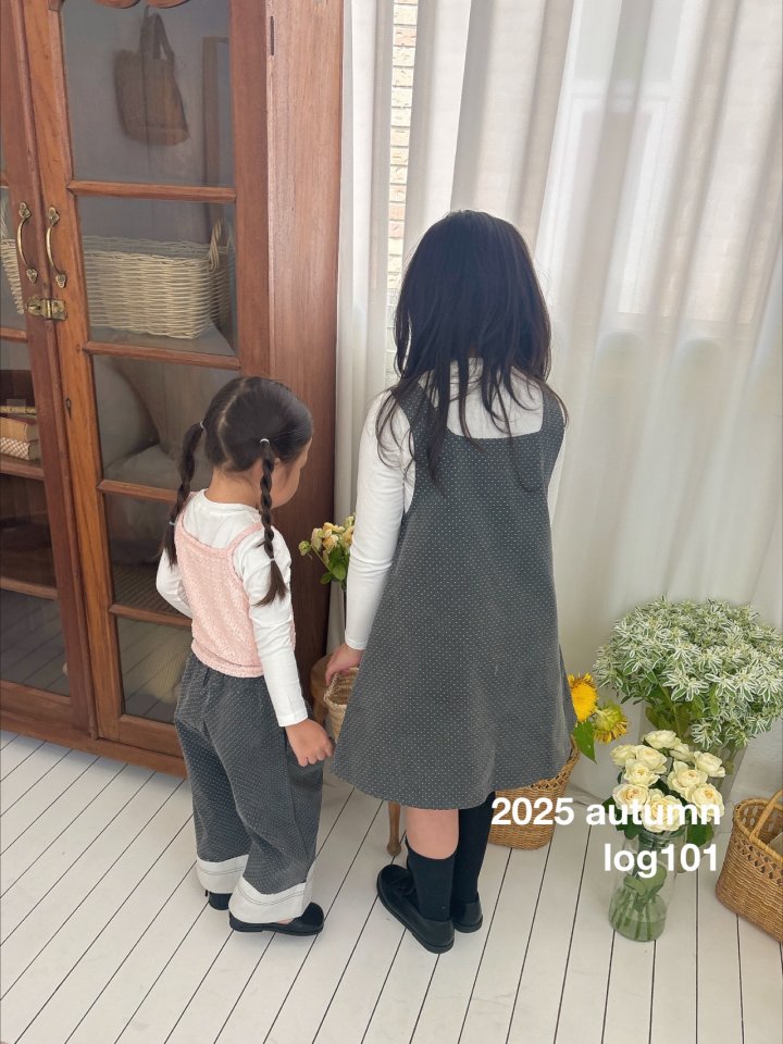 Log101 - Korean Children Fashion - #prettylittlegirls - Tiny Dot One-piece - 9