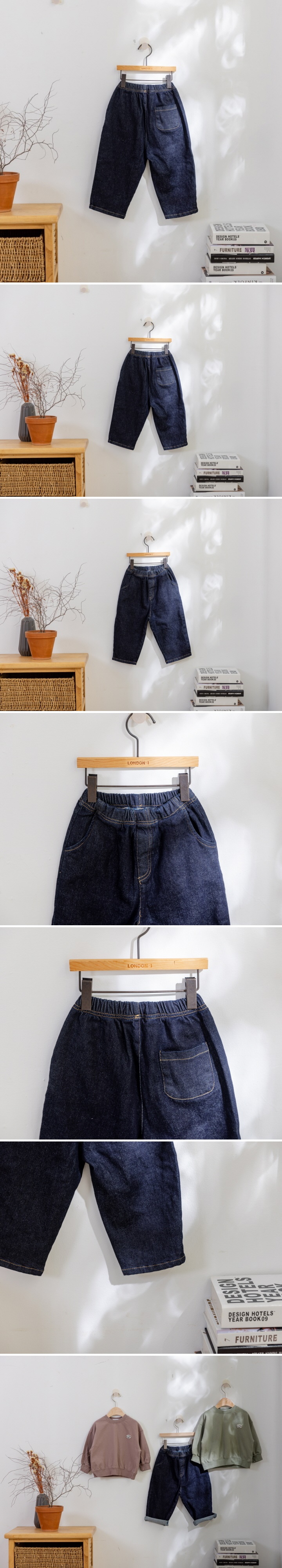 London I - Korean Baby Fashion - #babyclothing - Blue Baggy Pants