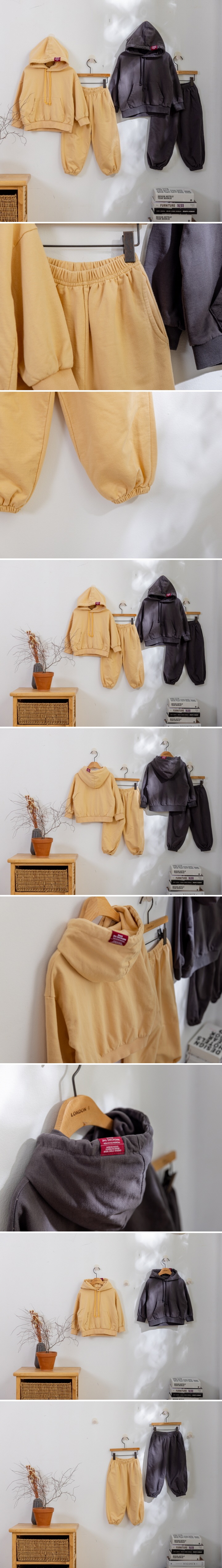 London I - Korean Baby Fashion - #smilingbaby - Washed Hoodie Set