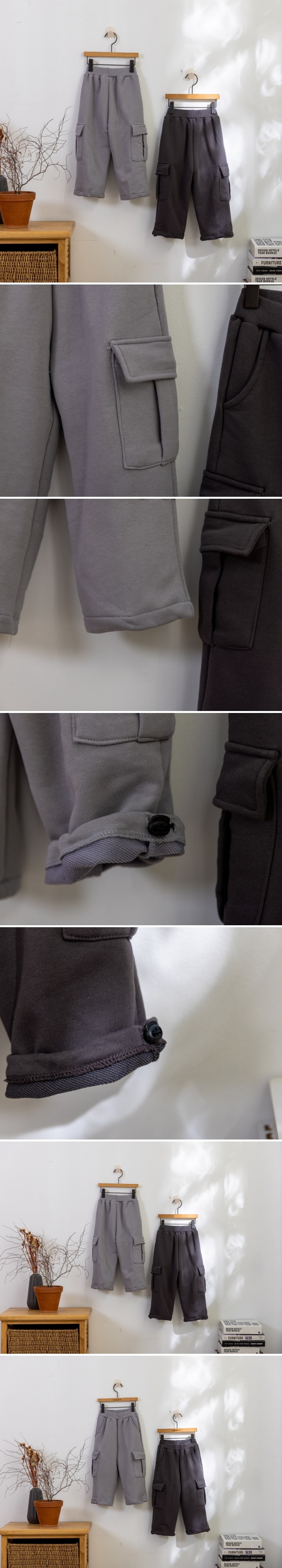 London I - Korean Children Fashion - #Kfashion4kids - French Terry Utility Pants