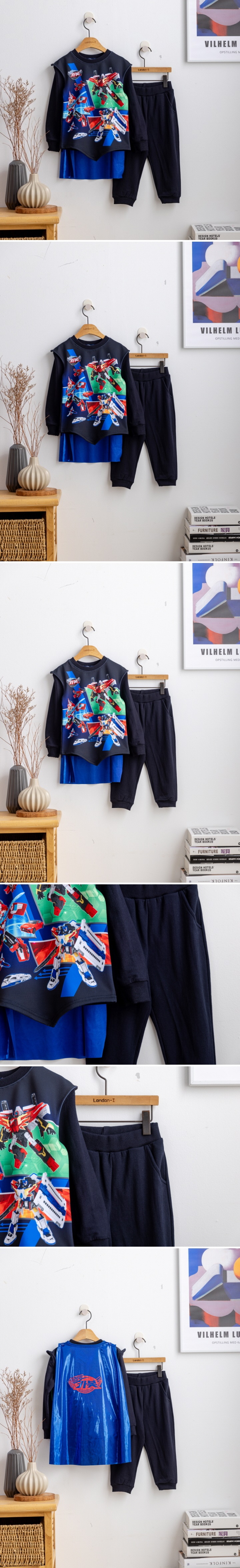 London I - Korean Children Fashion - #designkidswear - Carbot Armor Cloak Tee
