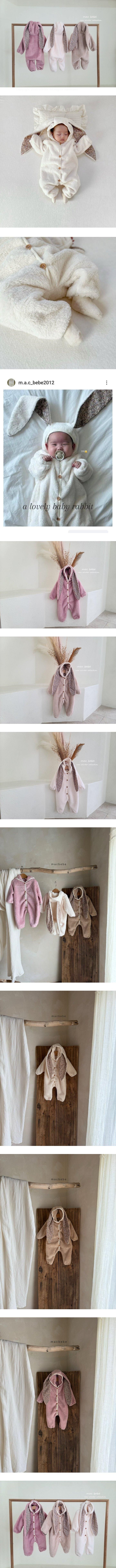 Mac - Korean Baby Fashion - #babyboutiqueclothing - Bunny Suit