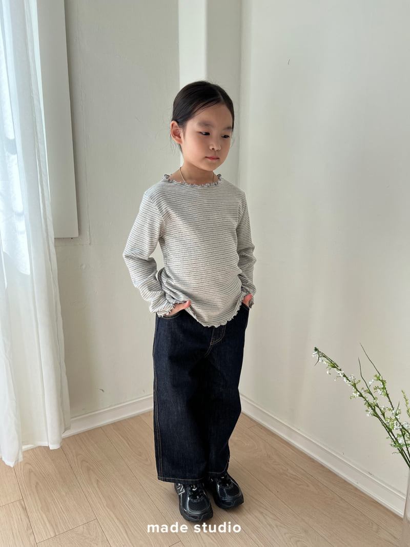 Made Studio - Korean Children Fashion - #Kfashion4kids - Ribbed Frill Tee - 7