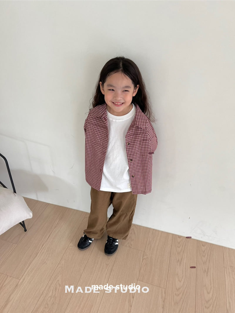 Made Studio - Korean Children Fashion - #Kfashion4kids - Check Shirt - 3