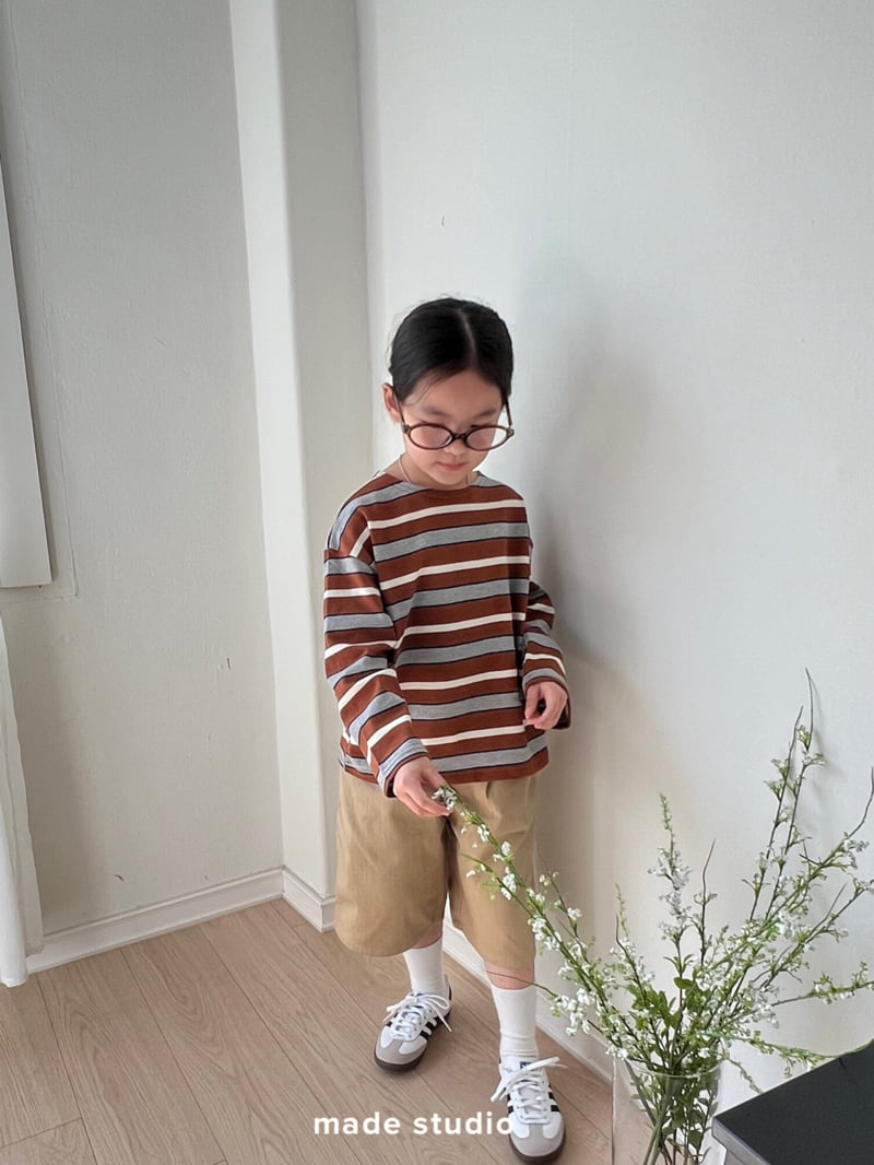 Made Studio - Korean Children Fashion - #childofig - Duffy Stripe Tee - 3