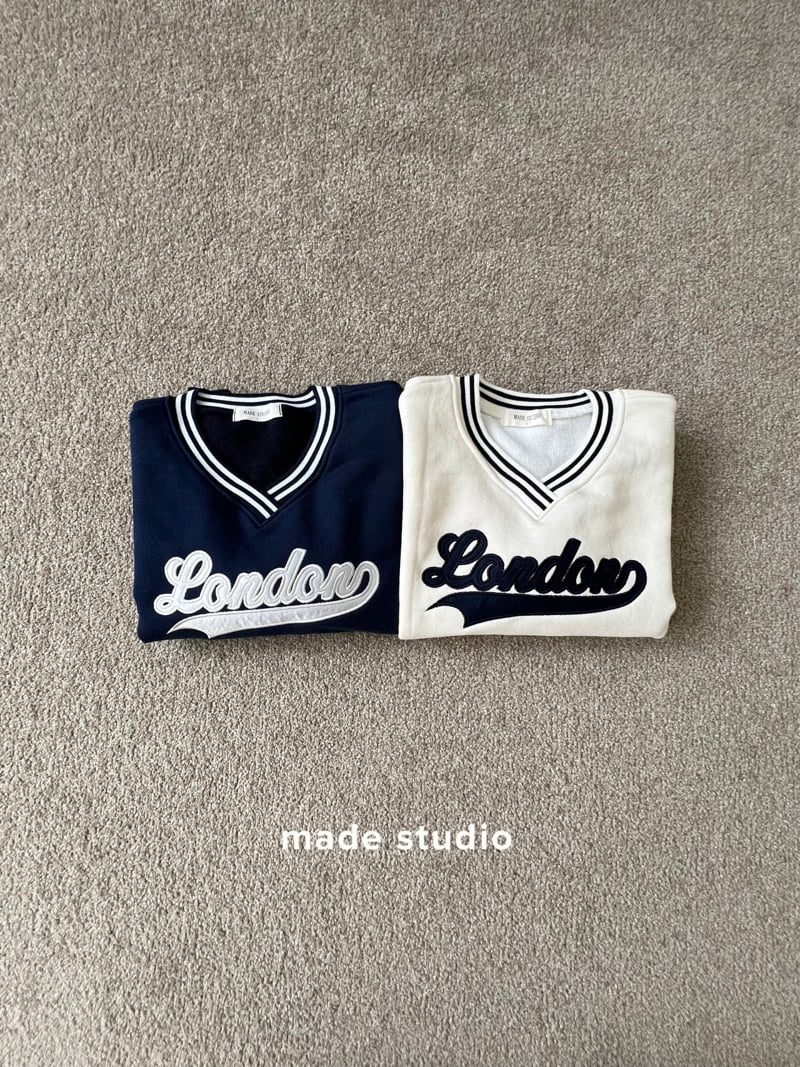 Made Studio - Korean Children Fashion - #childofig - London V-Neck Sweatshirt - 2