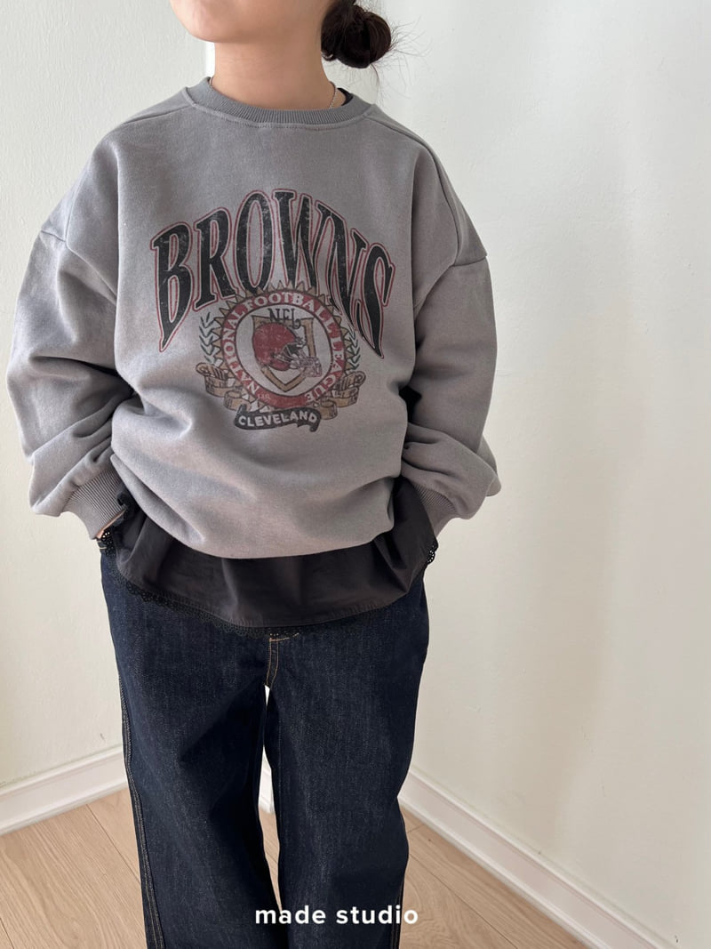 Made Studio - Korean Children Fashion - #childrensboutique - Browns Sweatshirt - 6