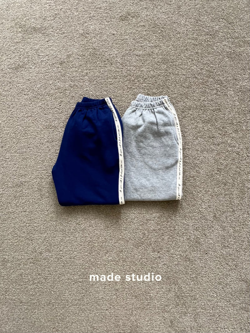 Made Studio - Korean Children Fashion - #childrensboutique - Tape Jogger Pants - 2